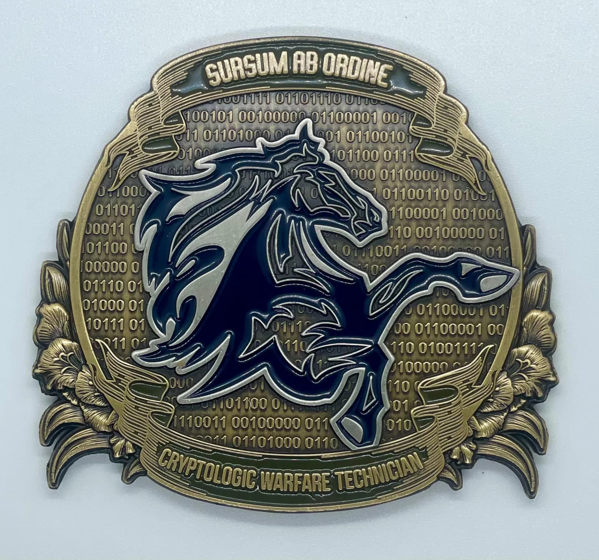 Cryptologic Warfare Technician — custom challenge coin (CTR rate coin)