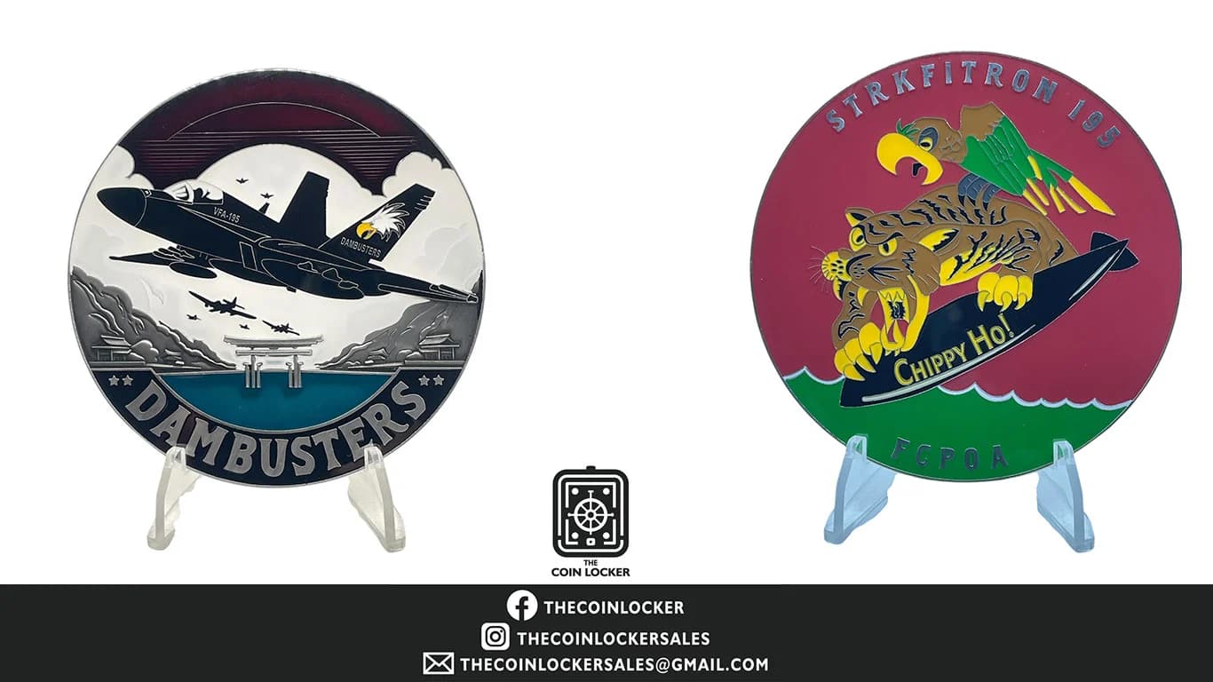 VFA-195 Dambusters — custom challenge coin (Chippy Ho! — strike fighter squadron)